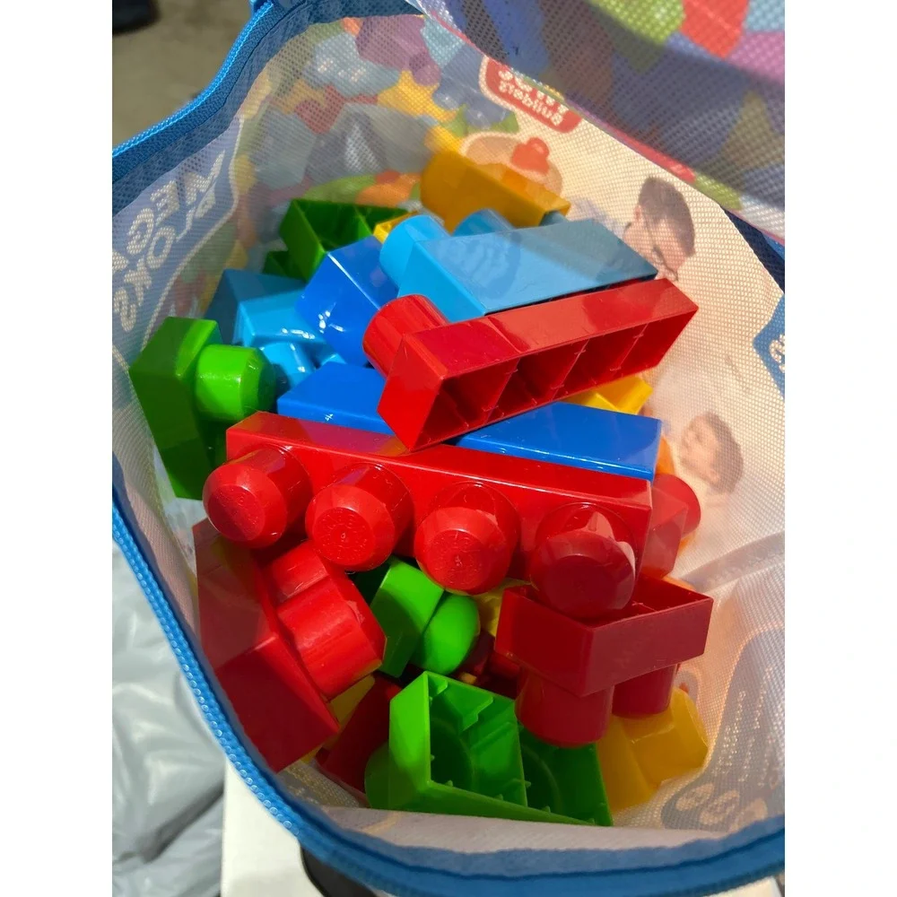 Mega Bloks First Builders Big Building Bag 80 Piece Educational Toy Set‎